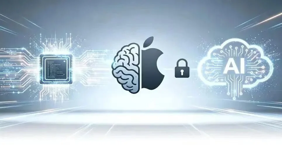 Visual for this record: Apple split its AI features between the device and its own cloud