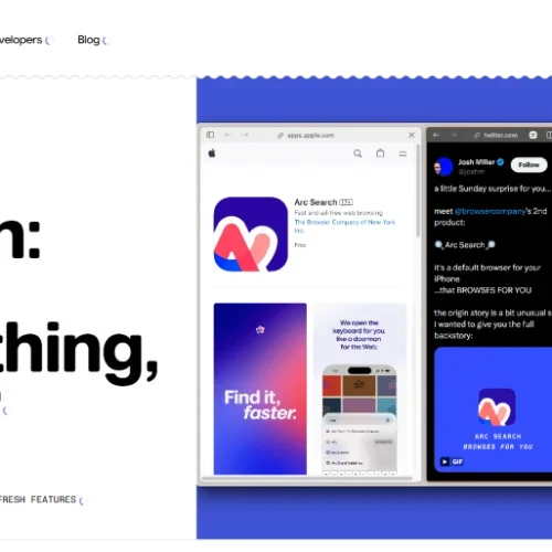 Visual for this record: A browser maker paused Arc's features to build something else