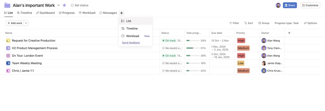 Visual published with the cited source for this record: Asana made task ownership visible across a team