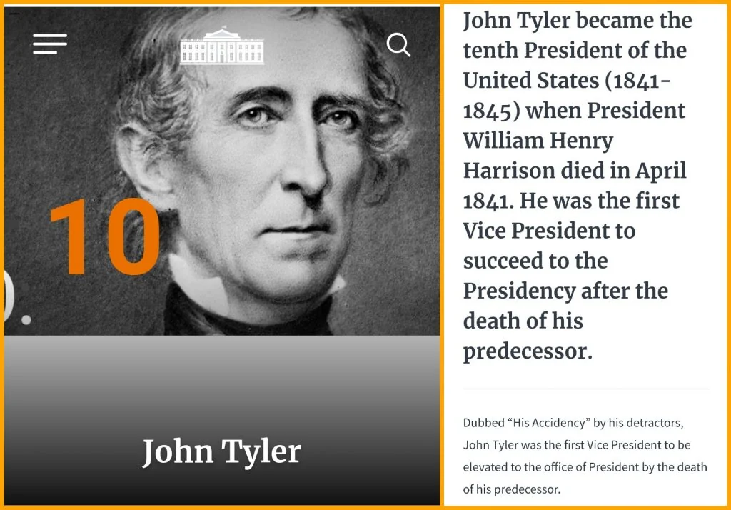 Visual for this record: The president's name attached itself after the fact