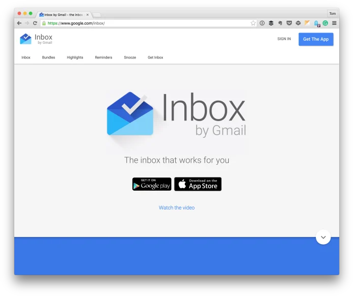 Visual for this record: Google folded Inbox's best features into Gmail, then closed it
