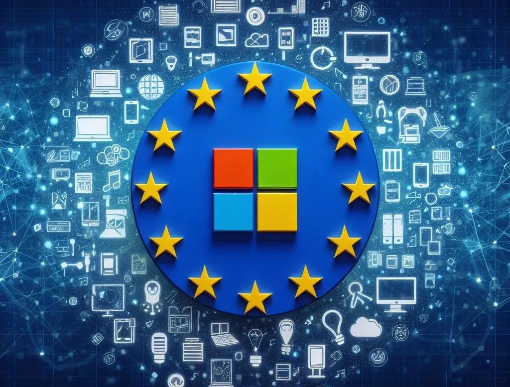 Visual for this record: Microsoft says EU customer data now stays within the EU