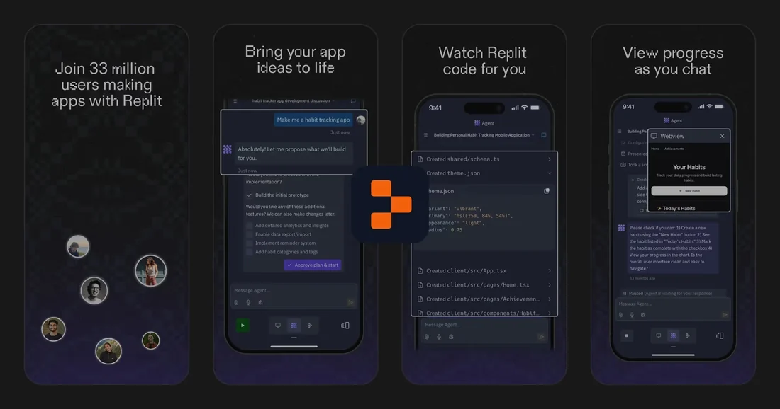 Visual for this record: Replit's agent hands a non-developer a real app to maintain