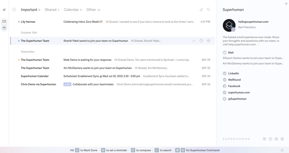 Visual for this record: A speed-focused mail client is now folded into Grammarly's suite